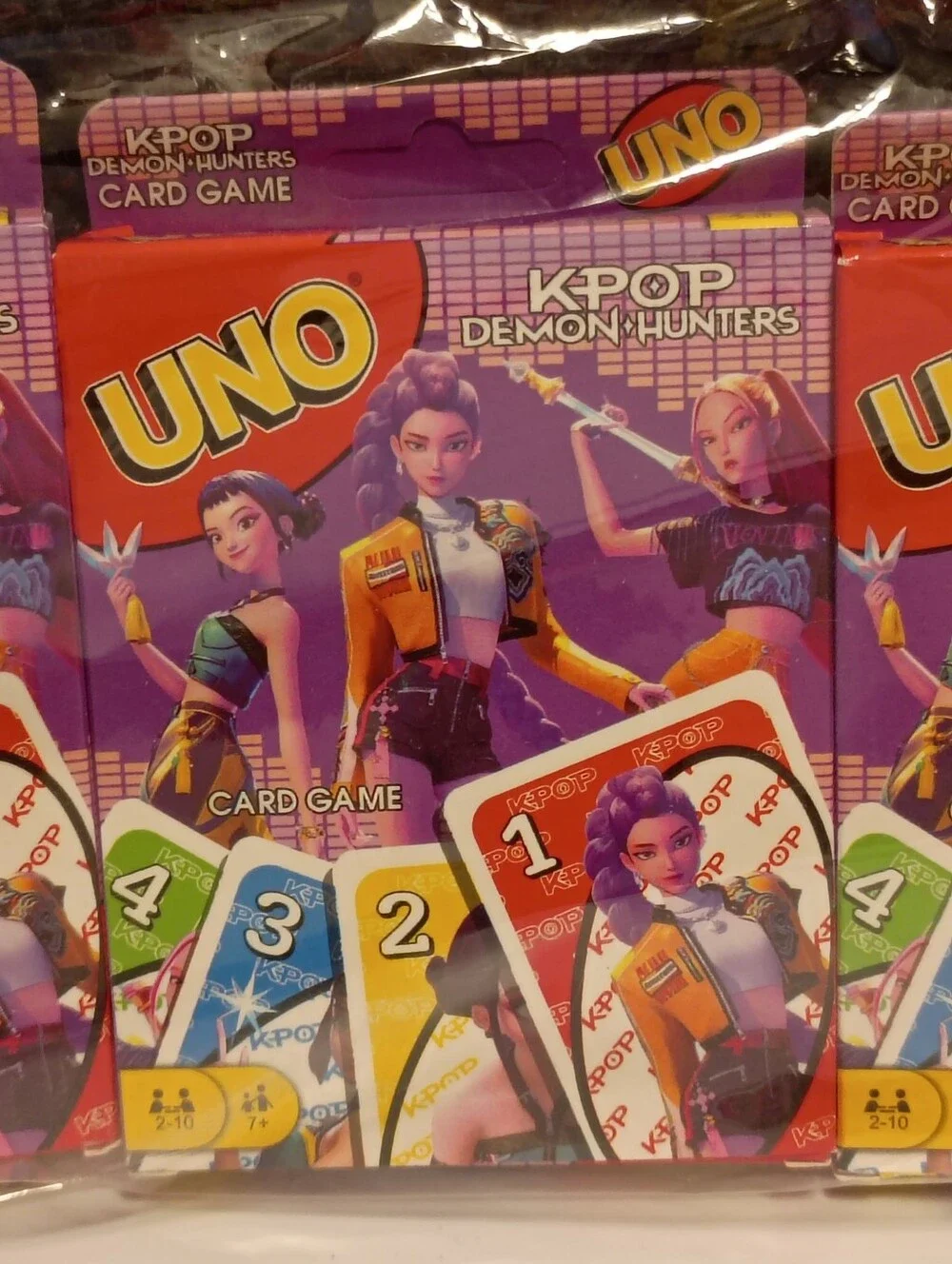 K-Pop Demon Hunters Uno  Card Game Bundle| 3 Pack